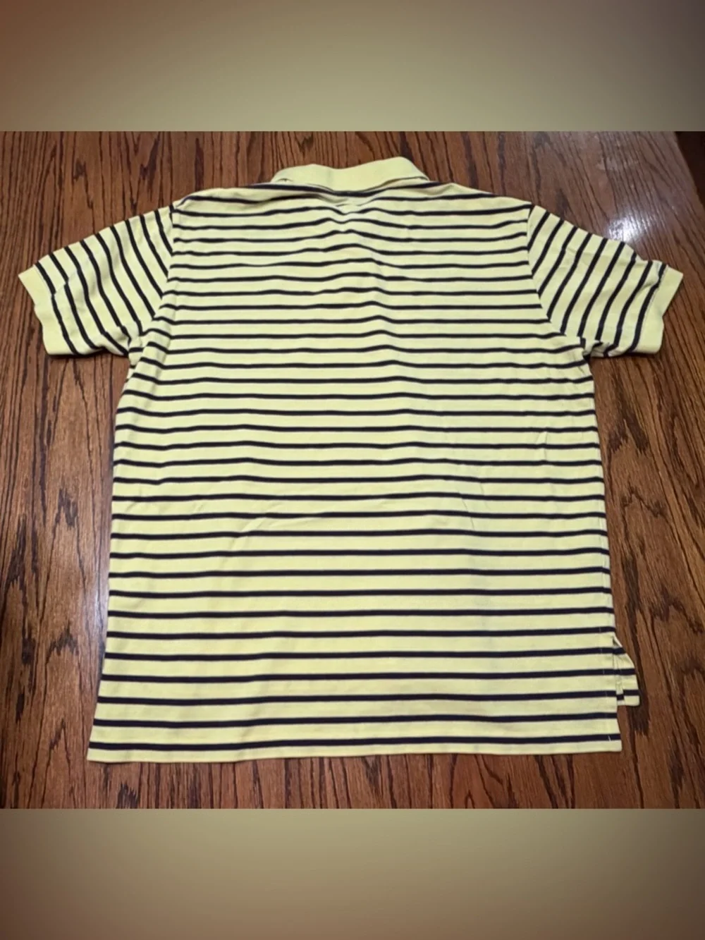 Polo Ralph Lauren Men’s XL Yellow Navy Maroon Striped Polo Shirt